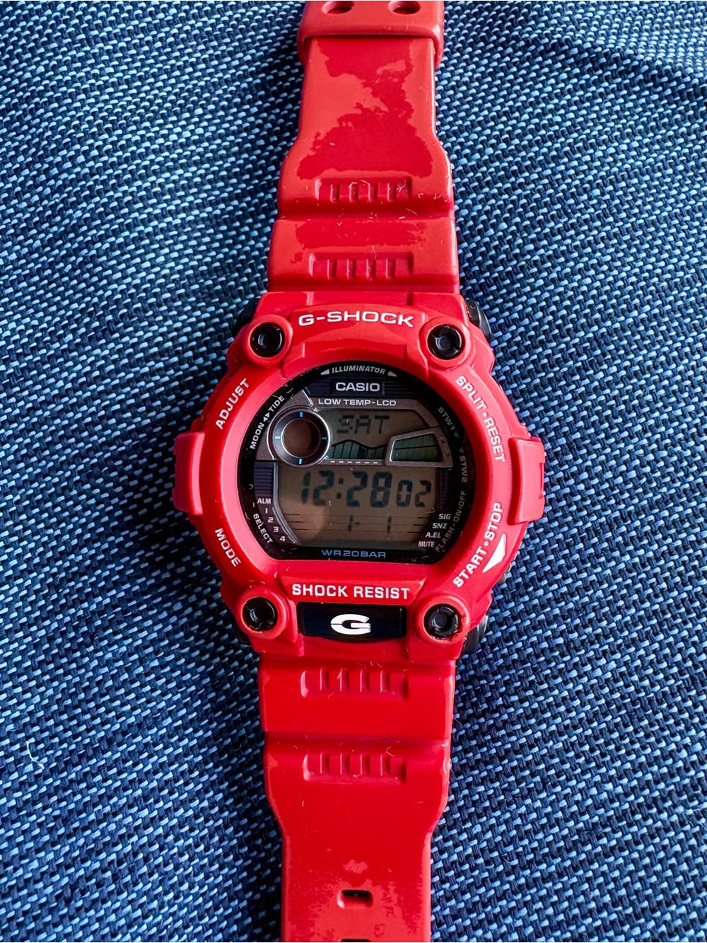 Casio G-Shock Rescue Series Red (G-7900A-4) – Fresh Battery, Fully Working